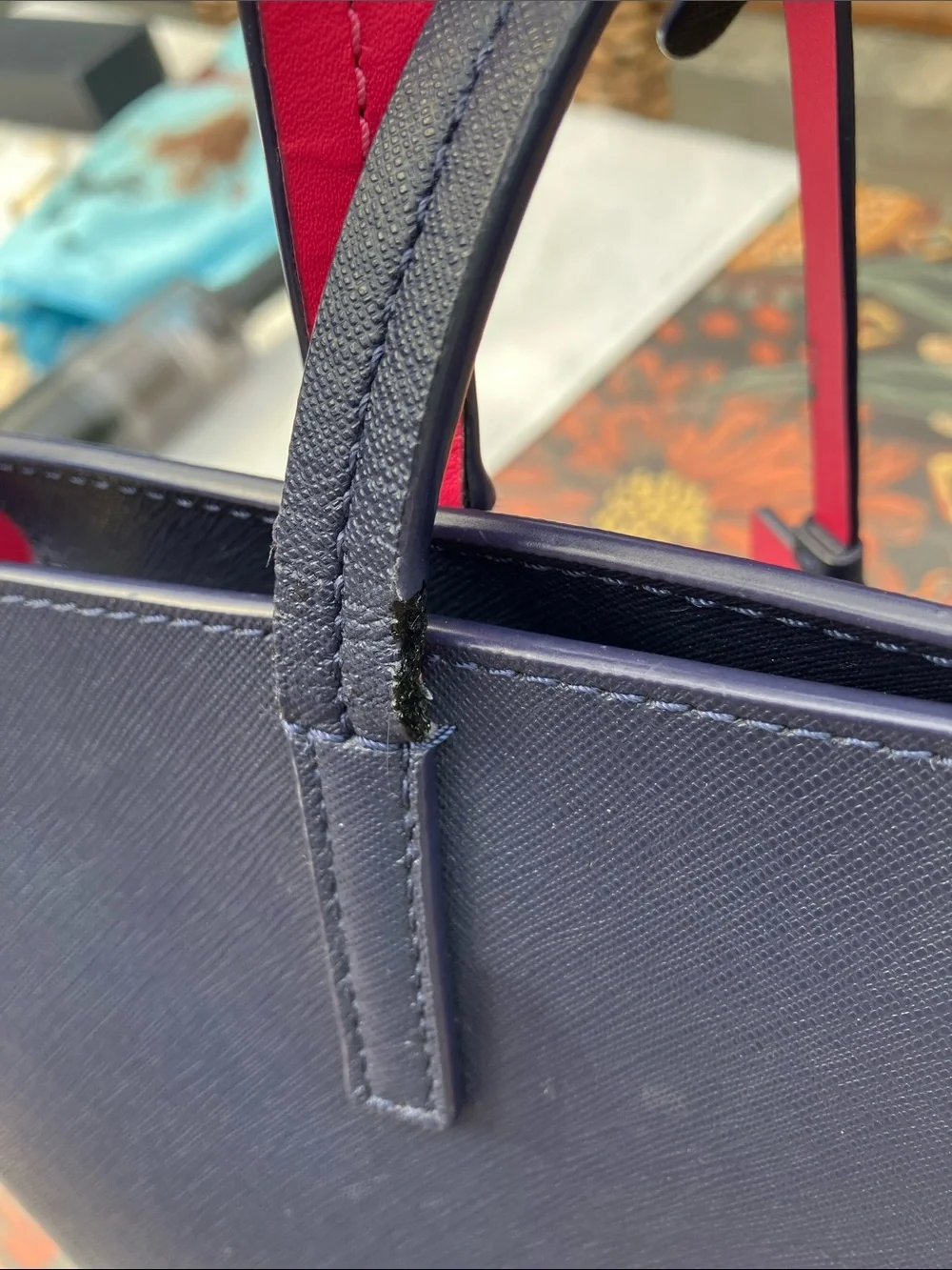 Kate Spade Scott’s Place Lida Navy and Pink Tote